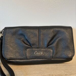 Coach Ashley Leather Wristlet/Shoulder Bag